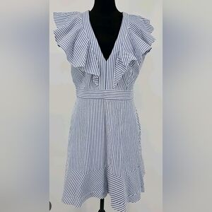 WAYF Seersucker Dress Size L, NWT